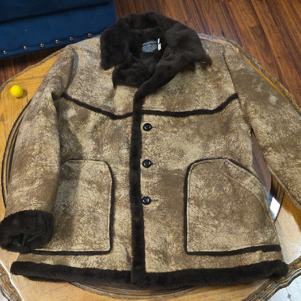 Men's Brown Shearling Jacket